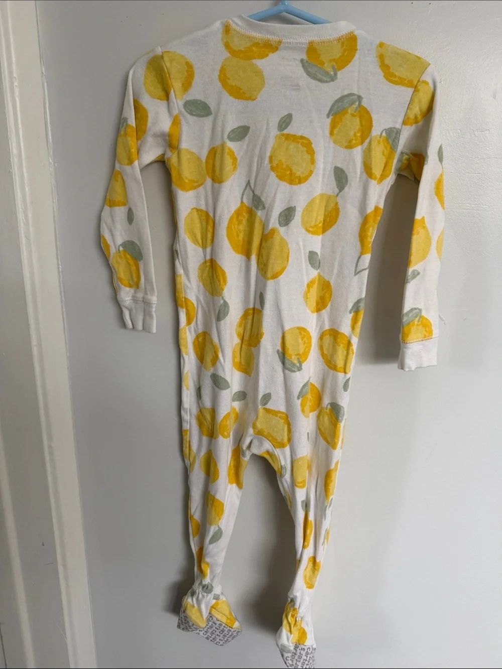 Carter's White Footed One-Piece with Yellow Lemon Print size 2T